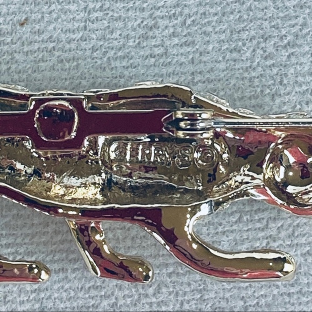 Gerry’s Vintage Leopard Gold Brooch Pin - Picture 4 of 7